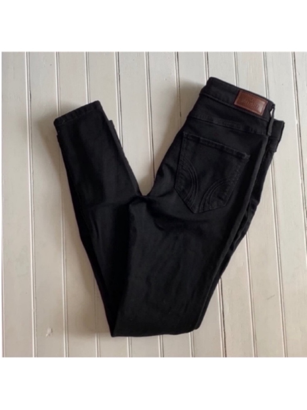 Hollister High Rise Super Skinny Jeans Black Size 5 Short